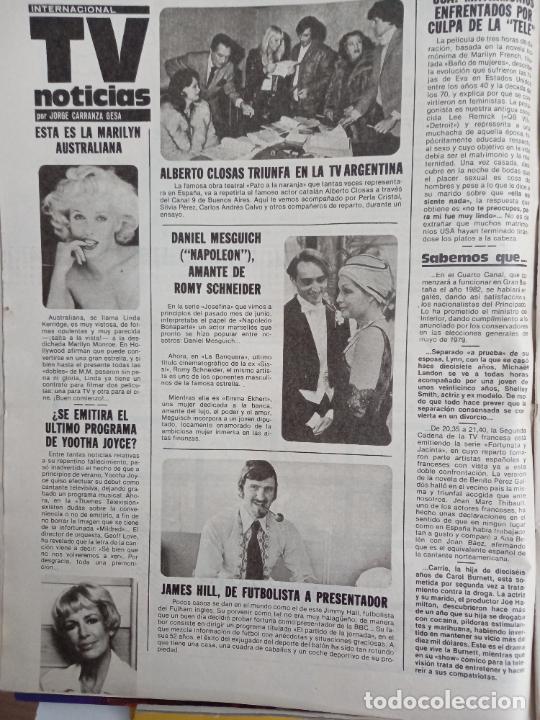 Coleccionismo de Revistas y Peri&oacute;dicos: yootha joyce los roper linda kerridge alberto closas perla cristal romy schneider daniel mesguich