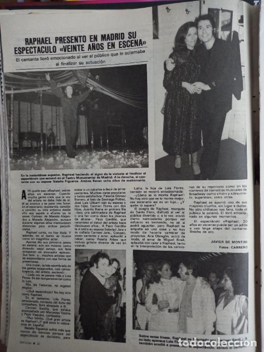Coleccionismo de Revistas y Peri&oacute;dicos: RAPHAEL NATALIA FIGUEROA CONCHA VELASCO LOLA FLORES CARMEN SEVILLA