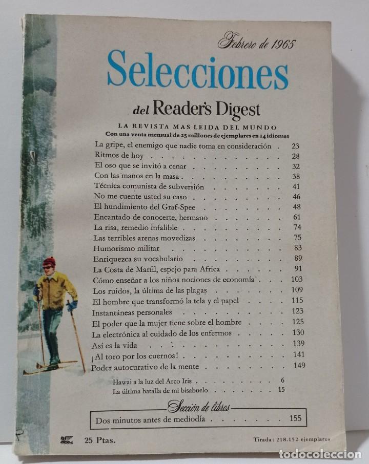 Coleccionismo de Revistas y Peri&oacute;dicos: SELECCIONES DEL READERS DIGEST . FEBRERO 1965.