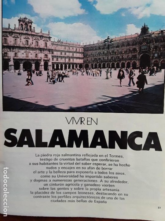 Collectionnisme de Revues et Journaux: VIVIR EN SALAMANCA EL CANDIL TITOS PUERTO DE CHUS ROJO NEGRO CHARROS REVISTA A&Ntilde;O 1978