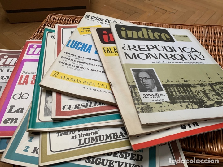 Coleccionismo de Revistas y Peri&oacute;dicos: Revista &iacute;ndice n&uacute;meros 211-212, 214-215, 216, 217-218, 224, 225, 226, 227, 228-229,231, 237, 238, 23