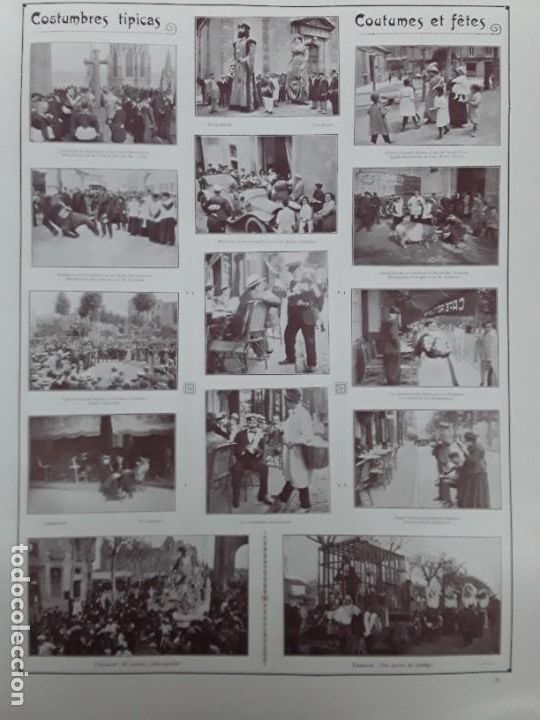 Collezionismo di Riviste e Giornali: COSTUMBRES TIPICAS BARCELONA LIMPIABOTAS GIGANTES VENDEDORES FLORES BARCELONA A&Ntilde;O 1917