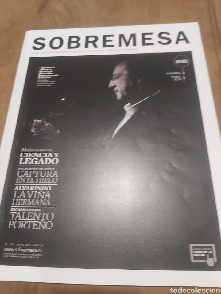 Sammeln von Zeitschriften und Zeitungen: REVISTA SOBREMESA VINO GASTRONOM&Iacute;A N&Uacute;MERO 362
