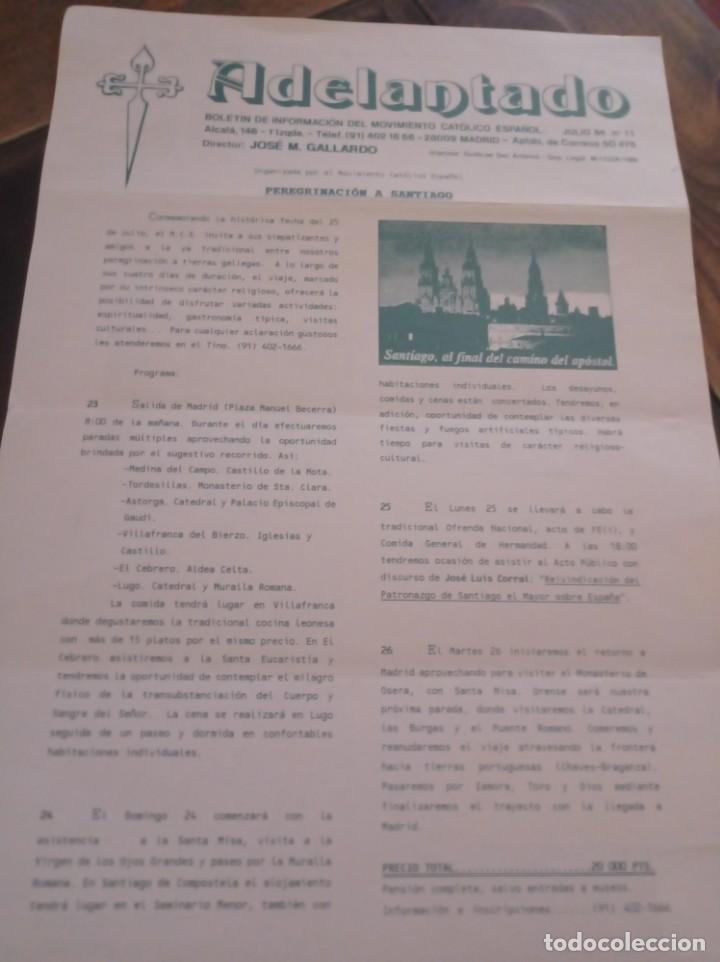 Collezionismo di Riviste e Giornali: HOJA BOLETIN EL ADELANTADO, MOVIMIENTO CAT&Oacute;LICO ESPA&Ntilde;OL, N&ordm; 11. JULIO 1994 REF. UR EST