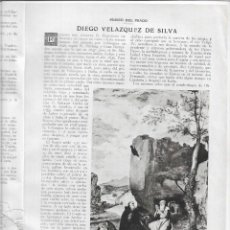 Coleccionismo de Revistas y Periódicos: ÑO 1909 VELAZQUEZ SOMBRERO CHAMBERGO RETRATO REYES MORET CADIZ DIBUJO PORSET GARROCHISTA C. VAZQUEZ