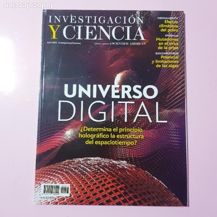 Coleccionismo de Revistas y Peri&oacute;dicos: REVISTA-INVESTIGACCI&Oacute;N Y CIENCIA-UNIVERSO DIGITAL-2012-SCIENTIFIC AMERICAN-EXCELENTE-COLECCIONISTAS