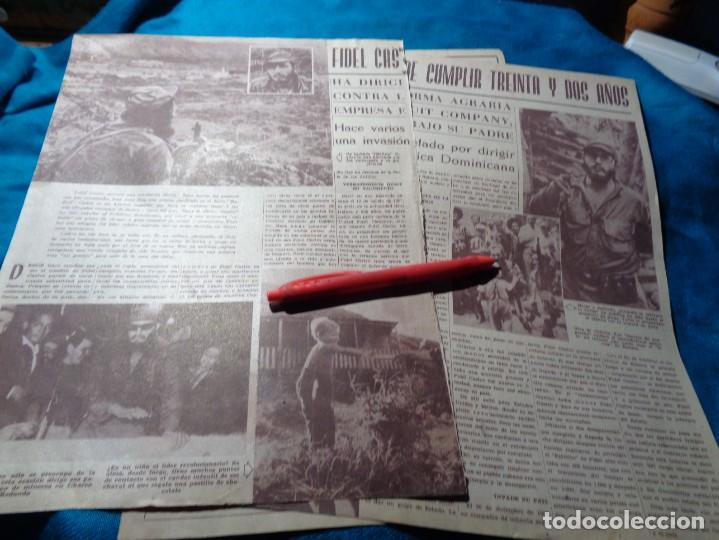 Coleccionismo de Revistas y Peri&oacute;dicos: RECORTE : FIDEL CASTRO, ACABA DE CUMPLIR 32 A&Ntilde;OS. CRITICA, AGOSTO 1959(#)