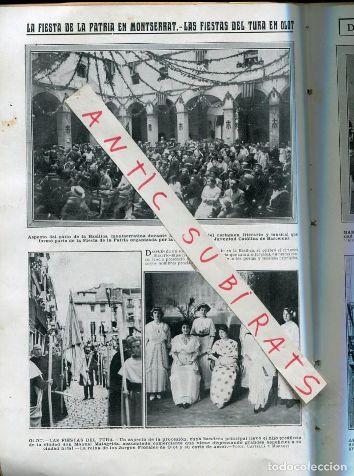 Coleccionismo de Revistas y Peri&oacute;dicos: REVISTA A&Ntilde;O 1913 OLOT TURA MANUEL MALAGRIDA SARDA&Ntilde;OLA MONTBLANC TORELLO FIESTA DE CANDIDA EN FALSET