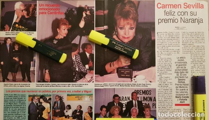 Coleccionismo de Revistas y Peri&oacute;dicos: Reportaje Carmen Sevilla 07.05.93