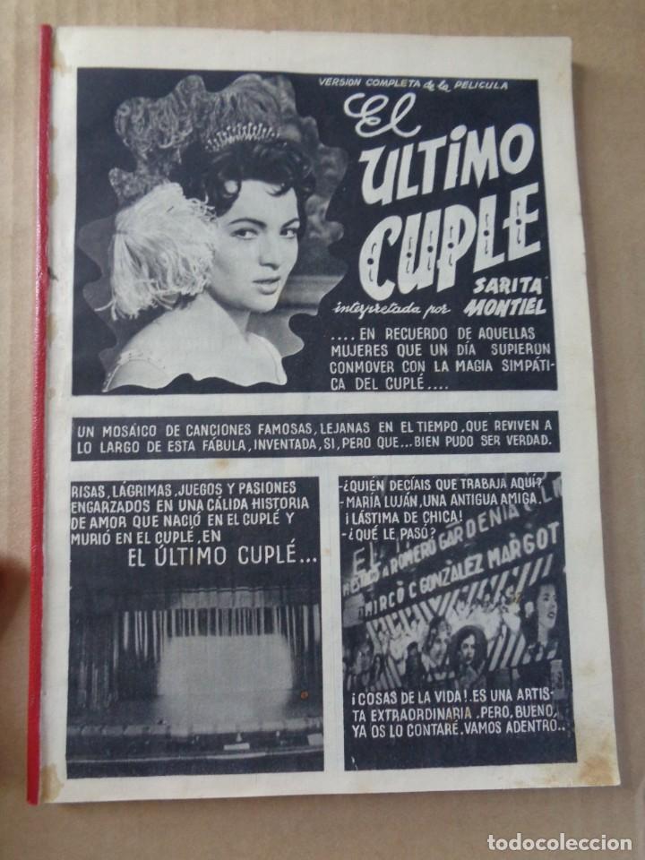 Coleccionismo de revistas y peri&oacute;dicos: VERSION COMPLETA ENCUADERNADA E ILUSTRADA EN NOVELA DE LA PELICULA EL ULTIMO CUPLE DE SARA MONTIEL
