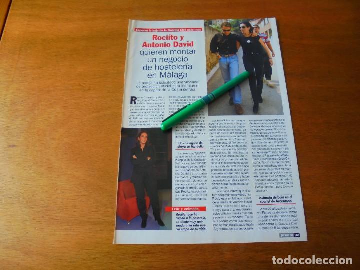 Coleccionismo de Revistas y Peri&oacute;dicos: CLIPPING 1997: ROCIO CARRASCO Y ANTONIO DAVID FLORES, ELSA ANKA.