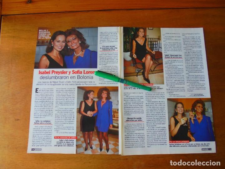 Coleccionismo de Revistas y Peri&oacute;dicos: CLIPPING 1997: ISABEL PREYSLER Y SOF&Iacute;A LOREN / ANTONIO BANDERAS Y MELANIE GRIFFITH