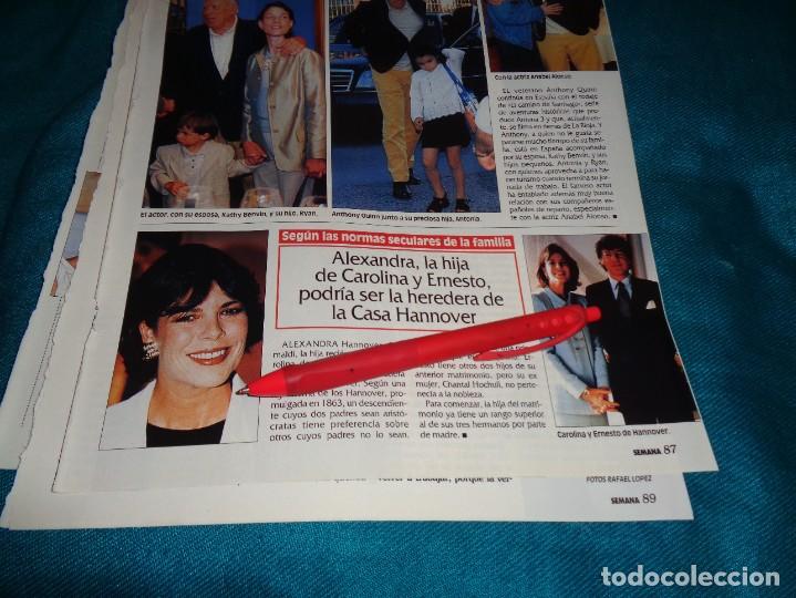 Collectionnisme de Revues et Journaux: RECORTE : ALEXANDRA, LA HIJA DE CAROLINA Y ERNESTO, HEREDERA CASA HANNOVER. HOLA, AGTO 1999 (#)