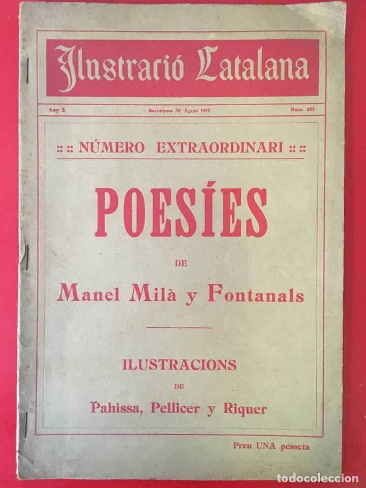 Coleccionismo de revistas y peri&oacute;dicos: ILUSTRACIO CATALANA NUMERO EXTRAORDINARI POESIES DE MANEL MILA Y FONTANALS