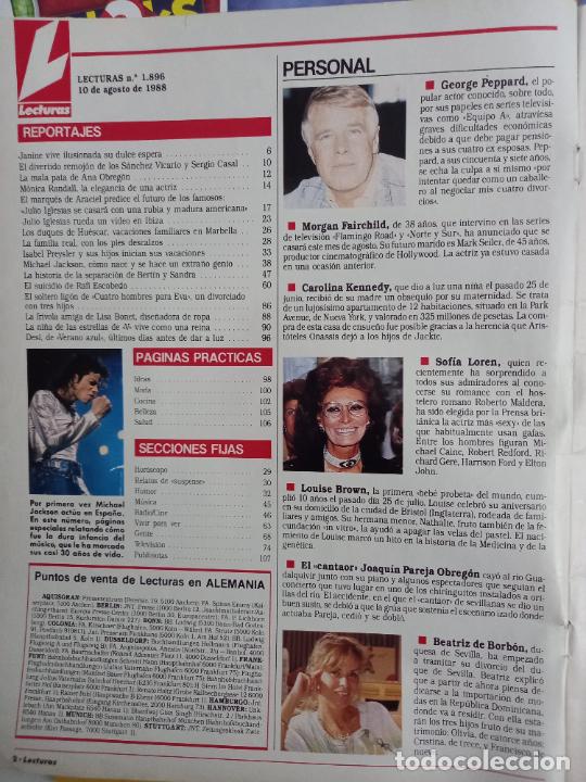 Coleccionismo de Revistas y Peri&oacute;dicos: GEORGE PEPPARD SOFIA LOREN BEATRIZ DE BORBON MICHAELJACKSON