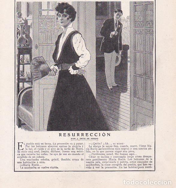 Collectionnisme de Revues et Journaux: Resurrecci&oacute;n / cuento de J. Ortiz de Pinedo; dibujos M&eacute;ndez Bringa - 1917