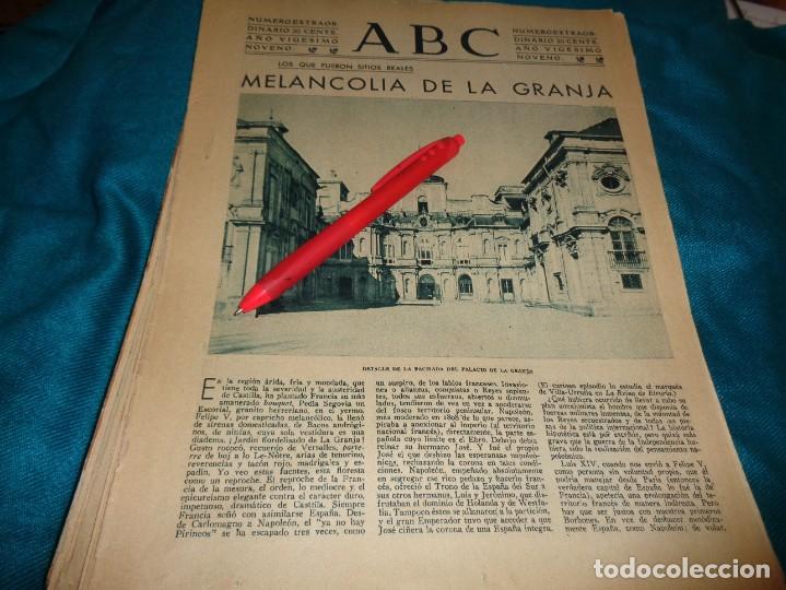 Coleccionismo de Revistas y Peri&oacute;dicos: RECORTE : MELANCOLIA DEL PALACIO DE LA GRANJA. ABC, ENERO 1932