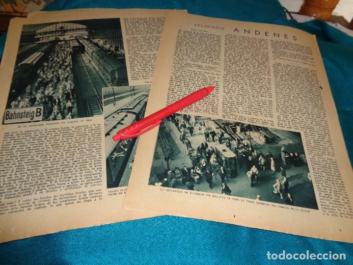 Coleccionismo de Revistas y Peri&oacute;dicos: RECORTE : LOS ANDENES DE BERLIN. FERROCARRIL. ABC, ENERO 1932