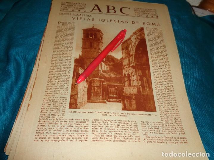 Coleccionismo de Revistas y Peri&oacute;dicos: RECORTE : IGLESIAS ANTIGUAS DE ROMA : SAN JORGE, EL VELABRO, SAN JUAN. ABC, ENERO 1932