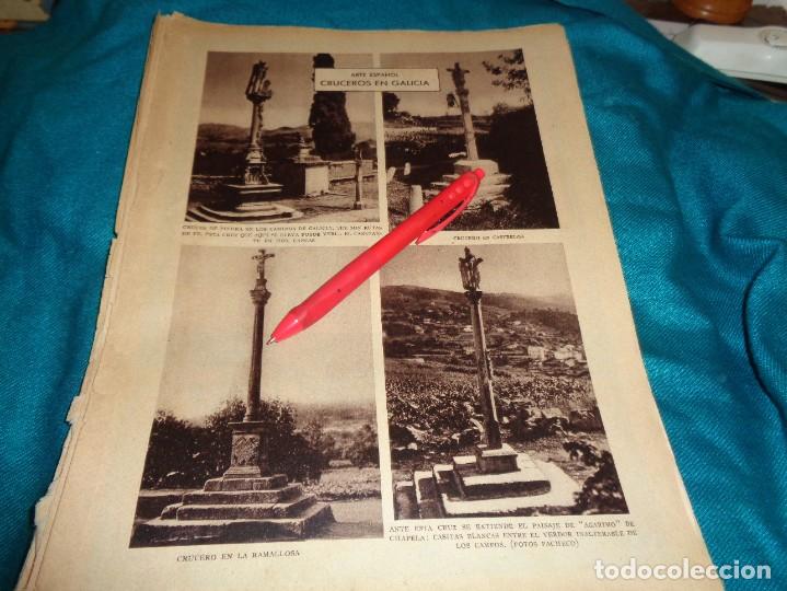 Coleccionismo de Revistas y Peri&oacute;dicos: RECORTE : ARTE ESPA&Ntilde;OL : CRUCEROS EN GALICIA. ABC, ABRIL 1931