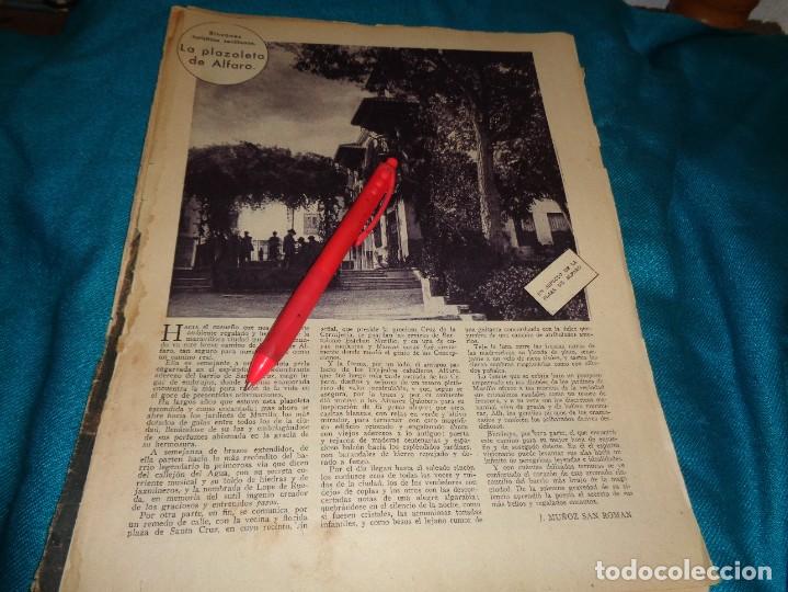 Coleccionismo de Revistas y Peri&oacute;dicos: RECORTE : RINCONES DE SEVILLA : LA PLAZOLETA DE ALFARO. ABC, ABRIL 1931