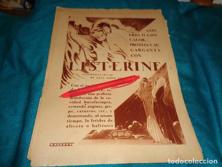 Coleccionismo de Revistas y Peri&oacute;dicos: RECORTE : PUBLICIDAD : LISTERINE, ANTISEPTICO BUCAL. ABC, ABRIL 1931