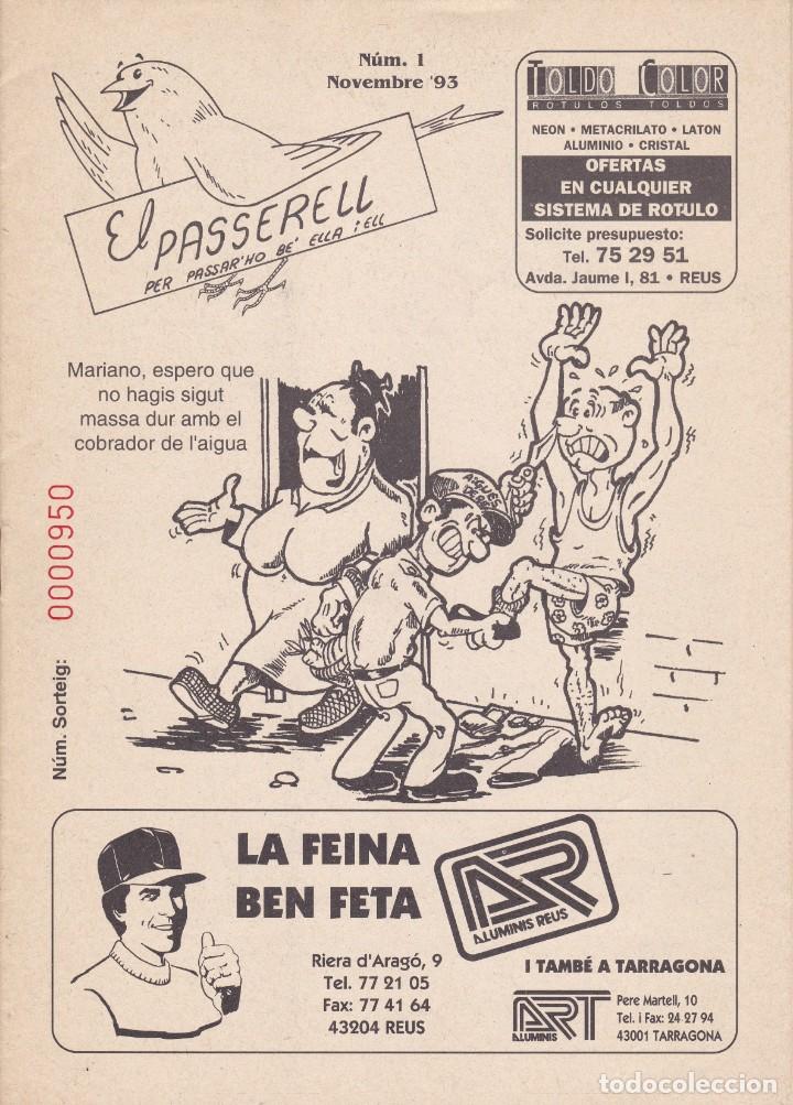 Coleccionismo de Revistas y Peri&oacute;dicos: El Passerell Revista de anuncios n&ordm; 1 Nov 93 Reus