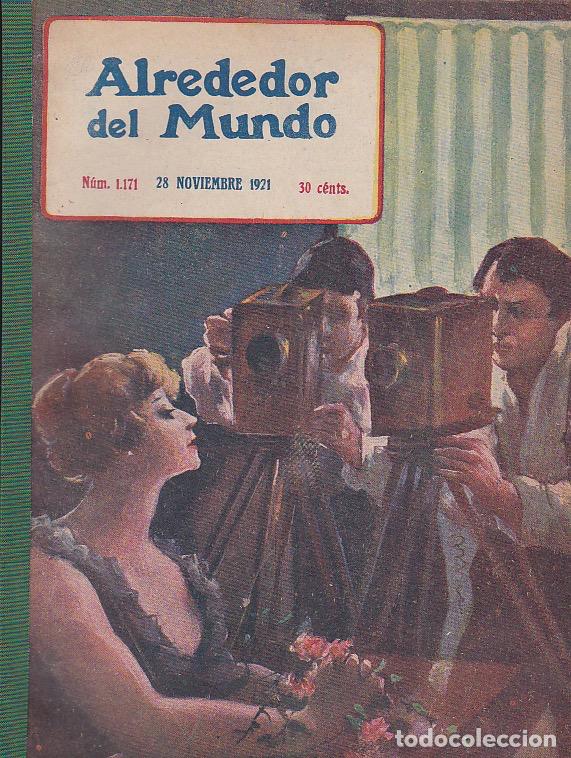 Coleccionismo de Revistas y Peri&oacute;dicos: Revista Alrededor del Mundo &ndash; 1921 * RASTRO DE MADRID *CINE * BEISBOL * ROTEMBURGO *