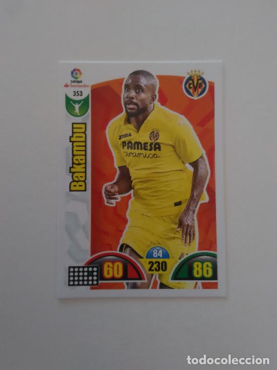 Colecionismo de Revistas e Jornais: 353 BAKAMBU VILLARREAL CROMO TARJETA LIGA FUTBOL PANINI ADRENALYN 2017-2018 17-18