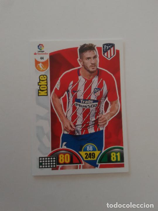 Collezionismo di Riviste e Giornali: 44 KOKE ATL&Eacute;TICO DE MADRID CROMO TARJETA LIGA FUTBOL PANINI ADRENALYN 2017-2018 17-18