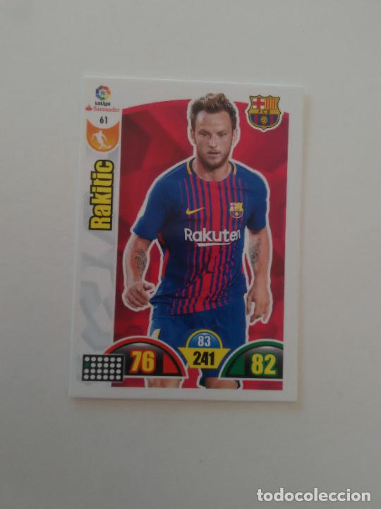 Colecionismo de Revistas e Jornais: 61 RAKITIC BARCELONA BAR&Ccedil;A CROMO TARJETA LIGA FUTBOL PANINI ADRENALYN 2017-2018 17-18