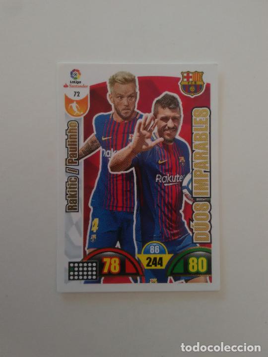 Sammeln von Zeitschriften und Zeitungen: 72 RAKITIC PAULINHO BARCELONA BAR&Ccedil;A CROMO TARJETA LIGA FUTBOL PANINI ADRENALYN 2017-2018 17-18