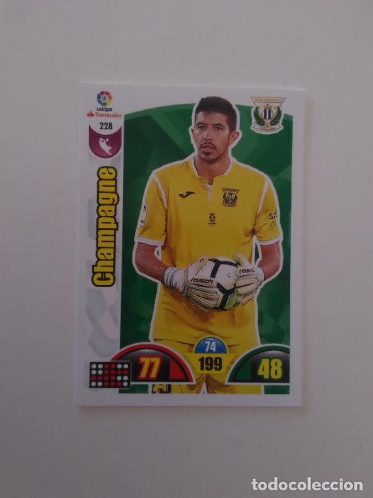 Colecionismo de Revistas e Jornais: 228 CHAMPAGNE LEGAN&Eacute;S CROMO TARJETA LIGA FUTBOL PANINI ADRENALYN 2017-2018 17-18