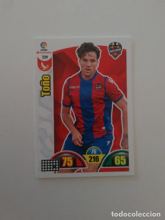 Colecionismo de Revistas e Jornais: 239 TO&Ntilde;O LEVANTE CROMO TARJETA LIGA FUTBOL PANINI ADRENALYN 2017-2018 17-18
