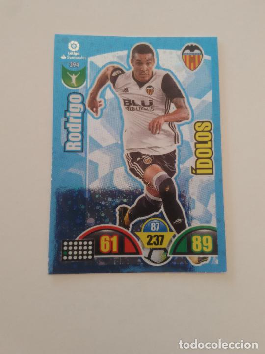 Collectionnisme de Revues et Journaux: 394 RODRIGO VALENCIA IDOLO CROMO TARJETA LIGA FUTBOL PANINI ADRENALYN 2017-2018 17-18