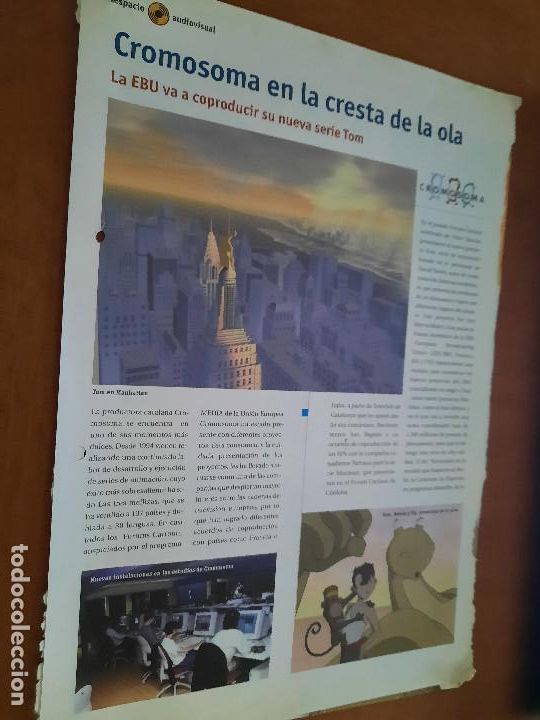 Collection Magazines and Newspapers: CROMOSOMA EN LA CRESTA DE LA OLA. PRODUCTORA 4 P&Aacute;GINAS. ARTICULO EXTRAIDO UNA REVISTA. BUEN ESTADO.