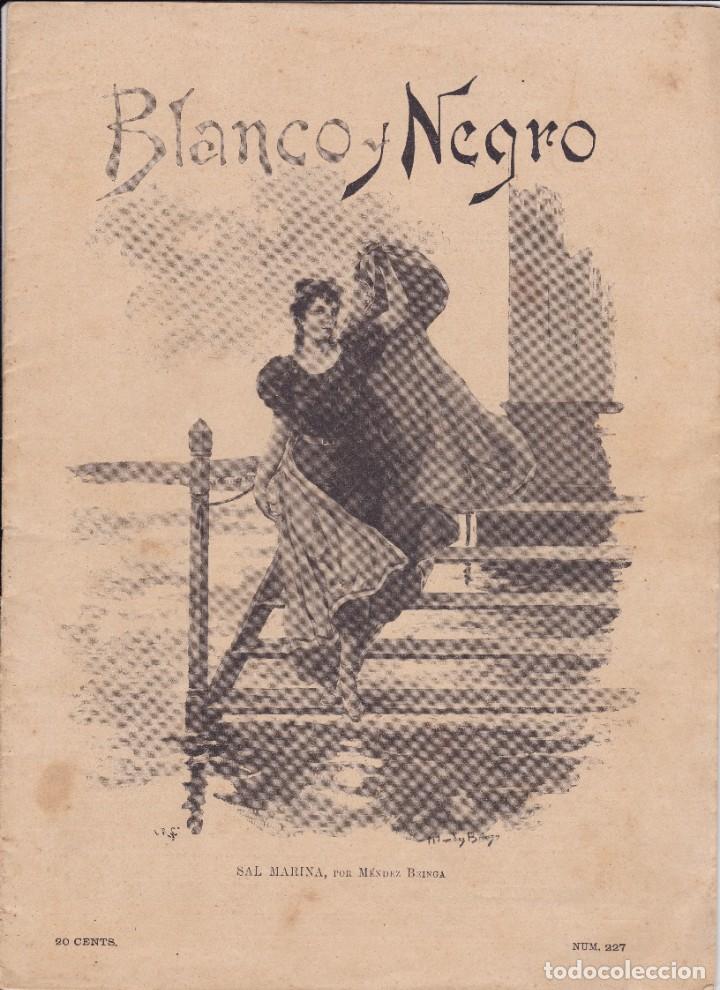 Coleccionismo de revistas y peri&oacute;dicos: Revista Blanco y Negro 1895 de soldados de Madrid a Cuba San Sebasti&aacute;n reportaje de la ciudad