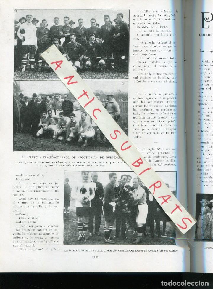 Collection Magazines and Newspapers: REVISTA A&Ntilde;O 1922 PARTIDO INTERNACIONAL D FUTBOL ESPA&Ntilde;A FRANCIA CAPITAN ALCANTARA ARENAS DE SAN PEDRO