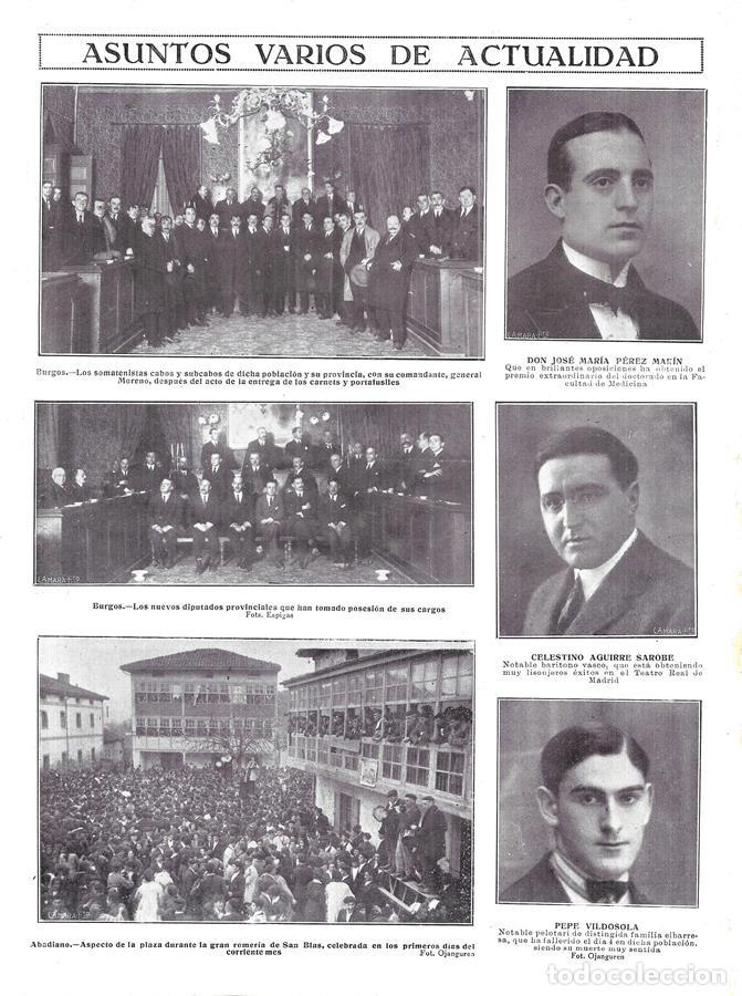 Coleccionismo de Revistas y Peri&oacute;dicos: 1924 HOJA REVISTA MADRID TEATRO REAL BAR&Iacute;TONO VASCO CELESTINO AGUIRRE SAROBE