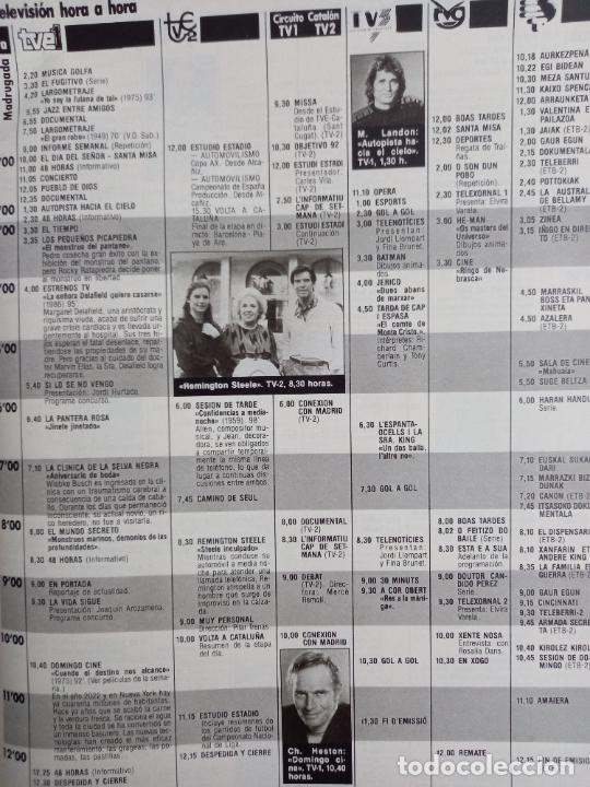 Coleccionismo de Revistas y Peri&oacute;dicos: REMINGTON STEELE PIERCE BROSNAN CHARLTON HESTON MICHAEL LANDON AUTOPISTA HACIA EL CIELO