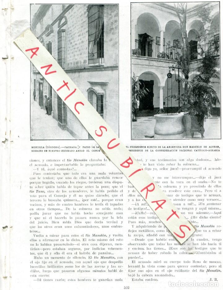Collection Magazines and Newspapers: REVISTA A&Ntilde;O 1922 MONTILLA PRESIDENTE DE ARGENTINA MARCELO DE ALVEAR JAIMISTAS DE VILLARREAL