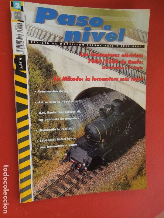 Collection Magazines and Newspapers: PASO A NIVEL REVISTA DE MODELISMO FERROVIARIA Y TREN REAL N&ordm; 2 .- LAS LOCOMOTAS ELECTRICAS