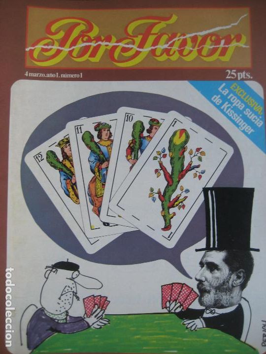 Coleccionismo de revistas y peri&oacute;dicos: Revista Por Favor. Lote 19 Numeros. 1974-1975. Punch Ediciones. Satira politica