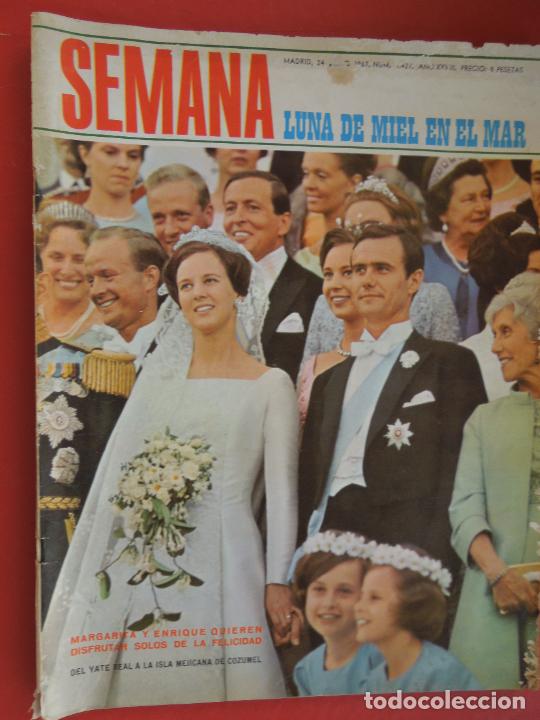 Coleccionismo de Revistas y Peri&oacute;dicos: SEMANA REVISTA N&ordm; 1427 1967- PUERTO BANUS MARBELLA LUCIA BOSE JACINTO BENAVENTE JAVEA CLAUDIA CARDI