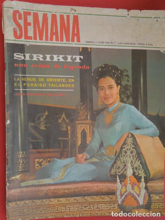 Collection Magazines and Newspapers: SEMANA REVISTA N&ordm; 1424 - 1967 - SIRIKIT, GRECIA FAMILIA REAL, ALFONSO XIII, MARGARITA REINA BULGARI