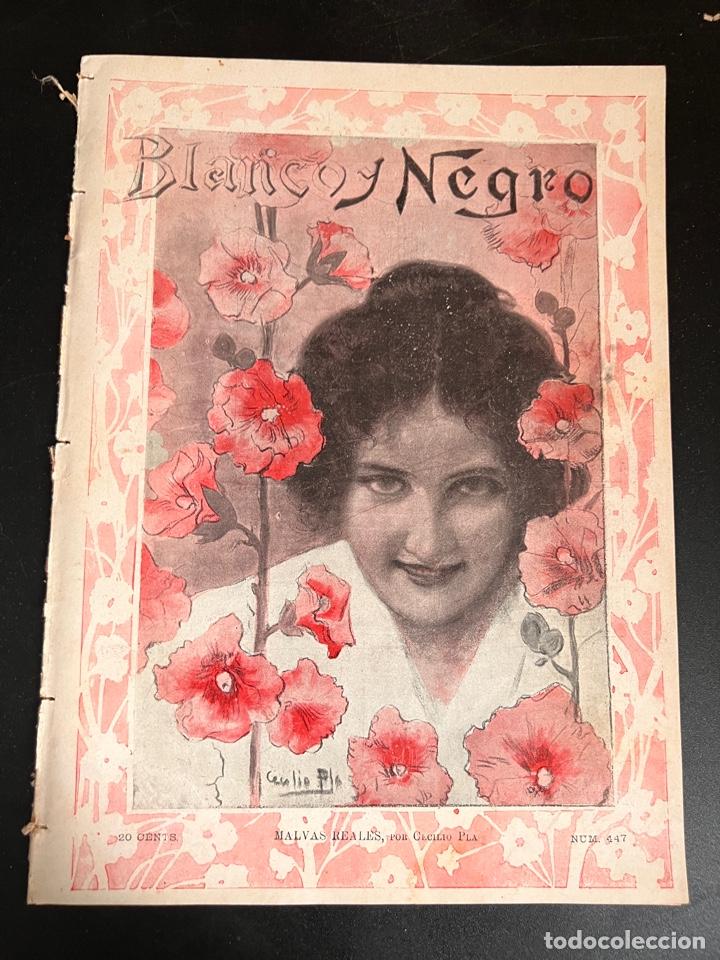 Coleccionismo de revistas y peri&oacute;dicos: BLANCO Y NEGRO. N&ordm; 447. 1899. CUENTO DE VICENTE BLASCO IBA&Ntilde;EZ. INSTANTANEA DEL RETIRO. LEER