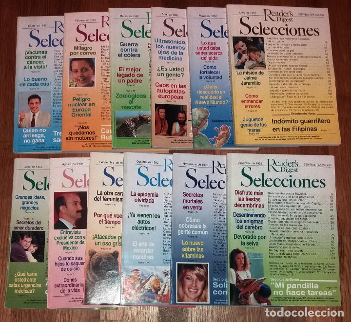Collectionnisme de Revues et Journaux: SELECCIONES DEL READER&acute;S DIGEST. A&ntilde;o 1992 completo : N&uacute;ms. 614 a 625. 12 vol.: Enero - diciembre