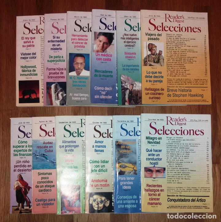 Collectionnisme de Revues et Journaux: SELECCIONES DEL READER&acute;S DIGEST. A&ntilde;o 1993 completo : N&uacute;ms. 626 a 637. 12 vol.: Enero - diciembre