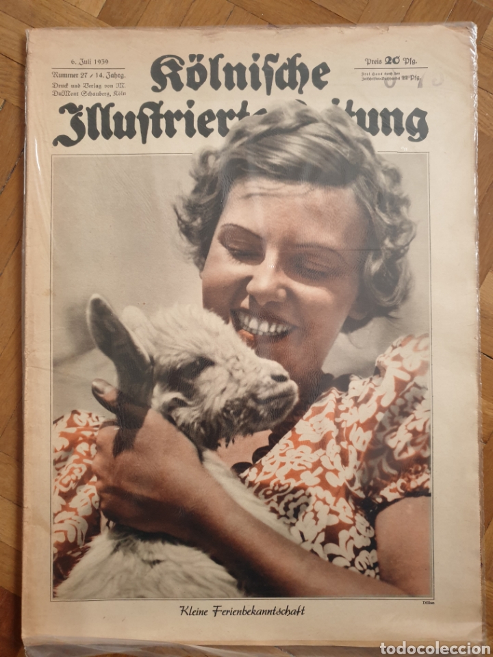Coleccionismo de revistas y peri&oacute;dicos: KOLNISCHE ILUSTRIERTE ZEITUNG , n&ordm; 27 - 1939 REVISTA EPOCA NAZI II GUERRA MUNDIAL III REICH