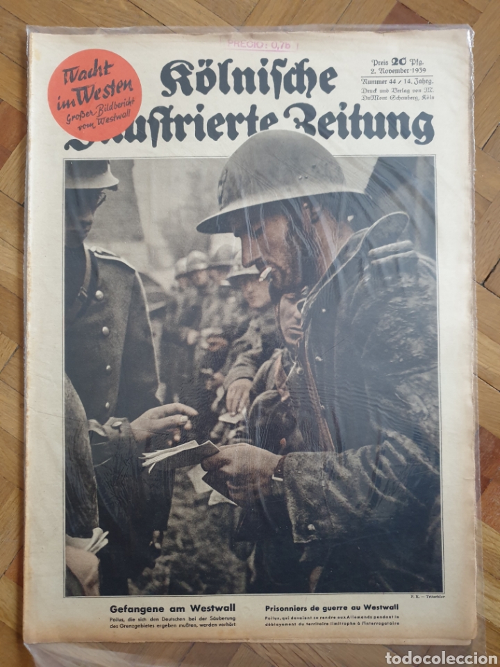 Coleccionismo de revistas y peri&oacute;dicos: KOLNISCHE ILUSTRIERTE ZEITUNG , n&ordm; 44 - 1939 REVISTA EPOCA NAZI II GUERRA MUNDIAL III REICH
